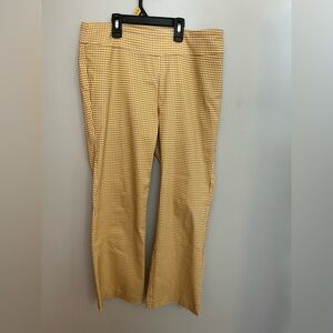 J. McLaughlin Size 8  Pant‎ Gingham Check Pull-on